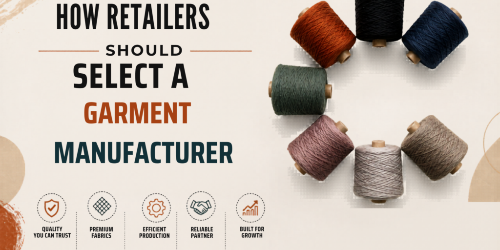A reliable apparel manufacturer for retailers helps maintain consistent quality while controlling costs, which directly improves profit margins.